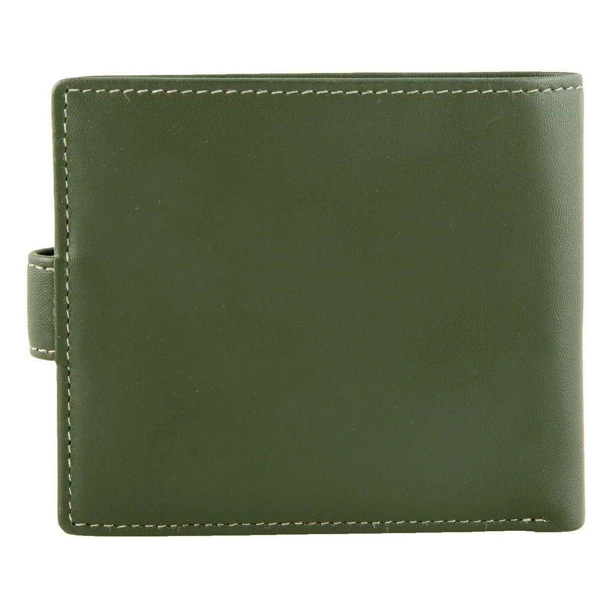 Dents Eden Security Billfold Wallet - Olive/English Tan - Image 3