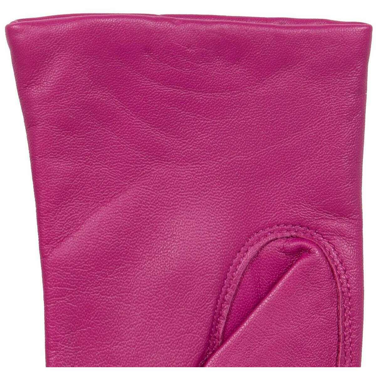 Dents Emma Leather Gloves - Hot Pink - Image 4