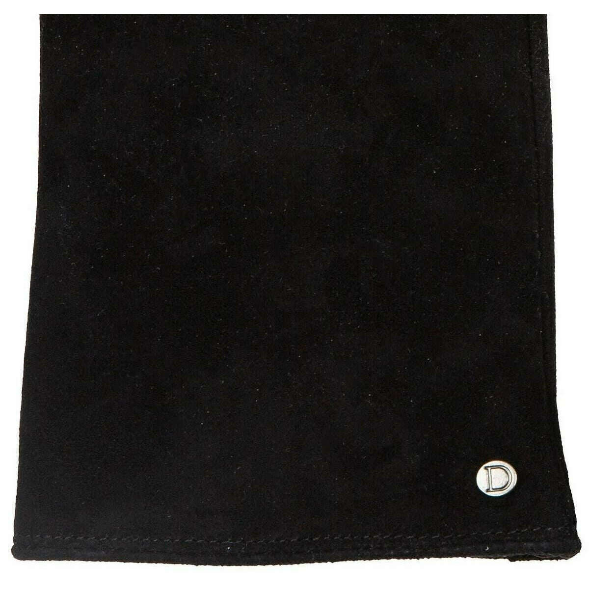 Dents Eva Trim Fingerless Suede Mittens - Black - Image 3