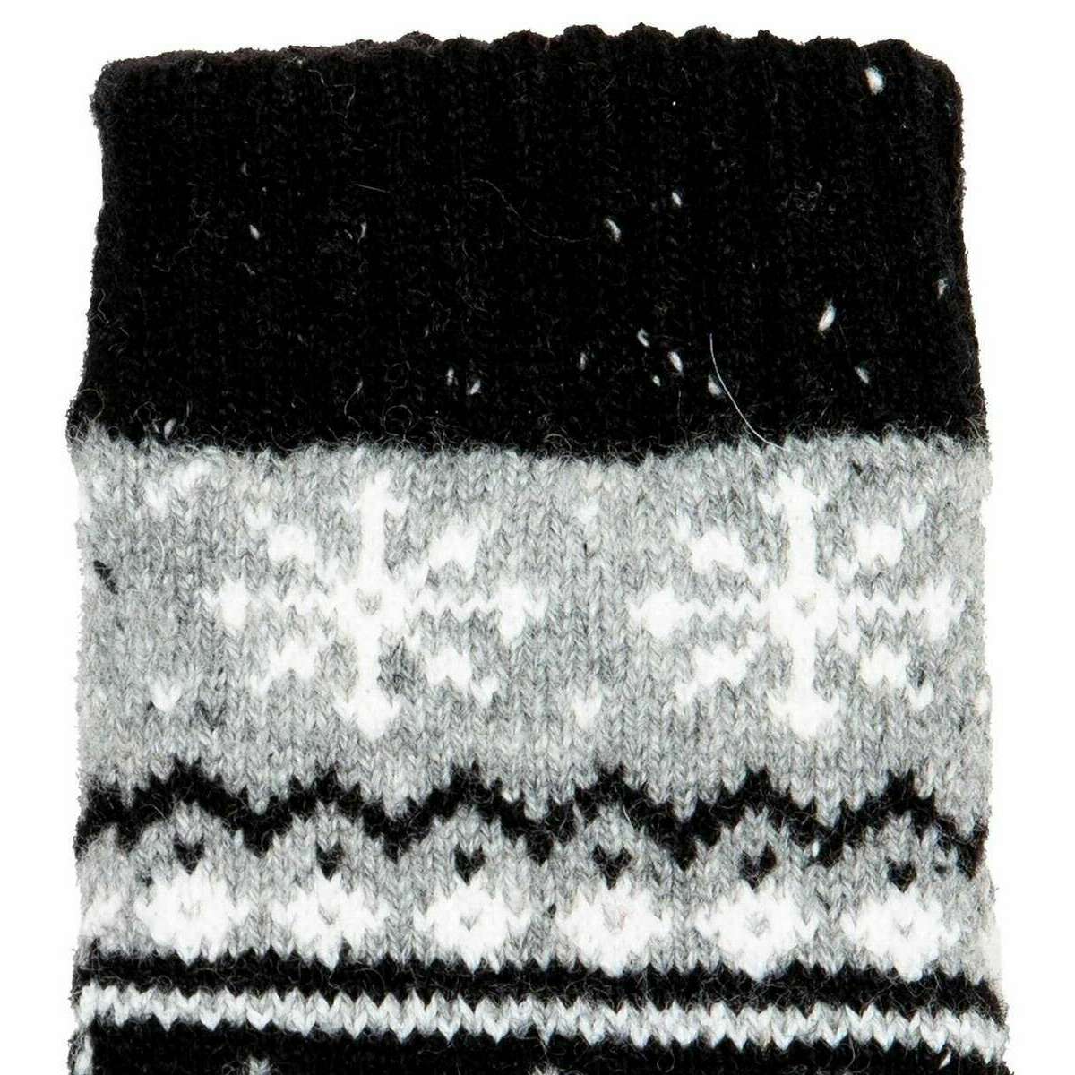 Dents Fair Isle Jacquard Design Knitted Gloves - Dove Grey - Image 3