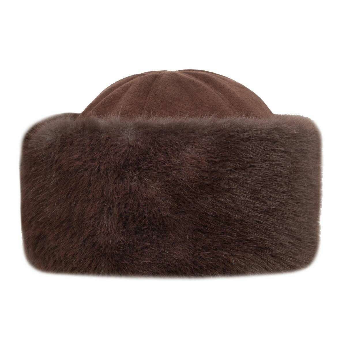 Dents Faux Suede Hat - Chocolate Brown/Chocolate Brown