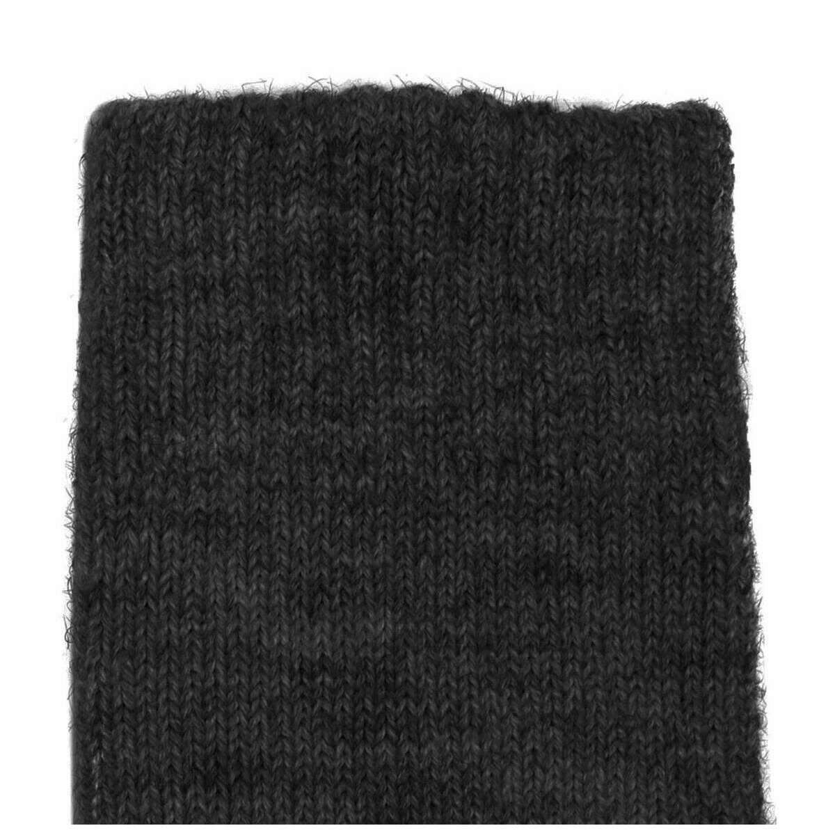Dents Fingerless Cable Knit Gloves - Black - Image 6