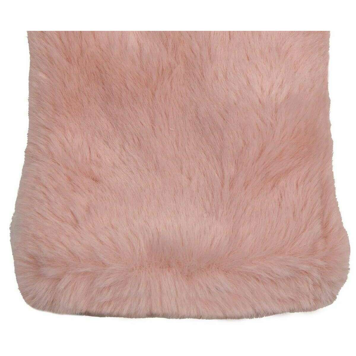Dents Fingerless Faux Mittens - Blush Pink - Image 4