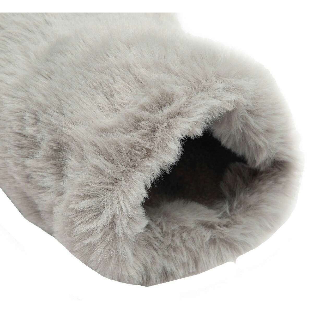 Dents Fingerless Faux Mittens - Dove Grey - Image 5