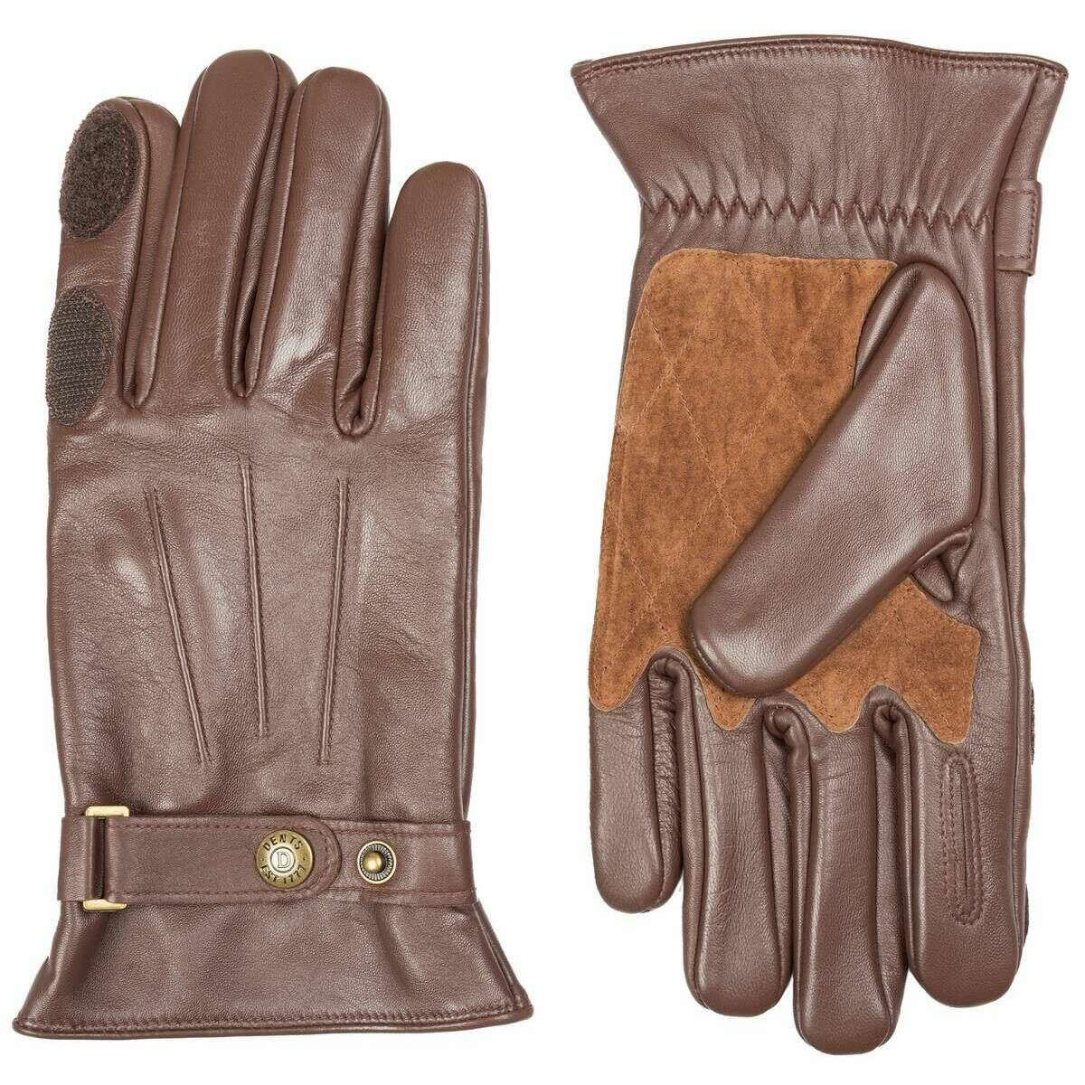 Dents Gatcombe Leather Shooting Gloves - English Tan - Image 2