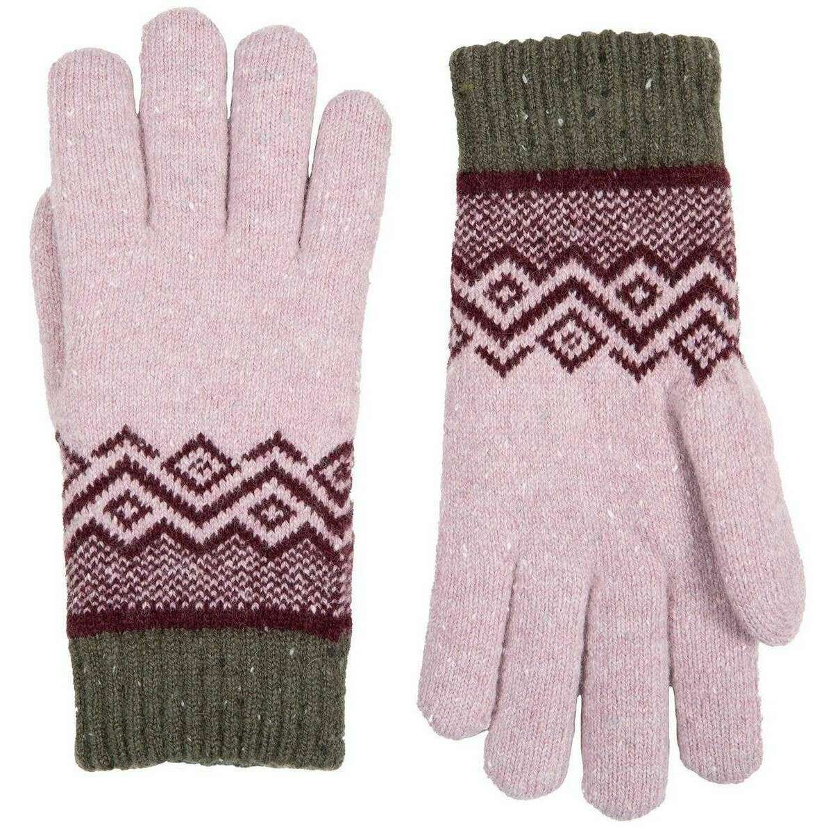 Dents Geometric Knitted Gloves - Lilac - Image 2
