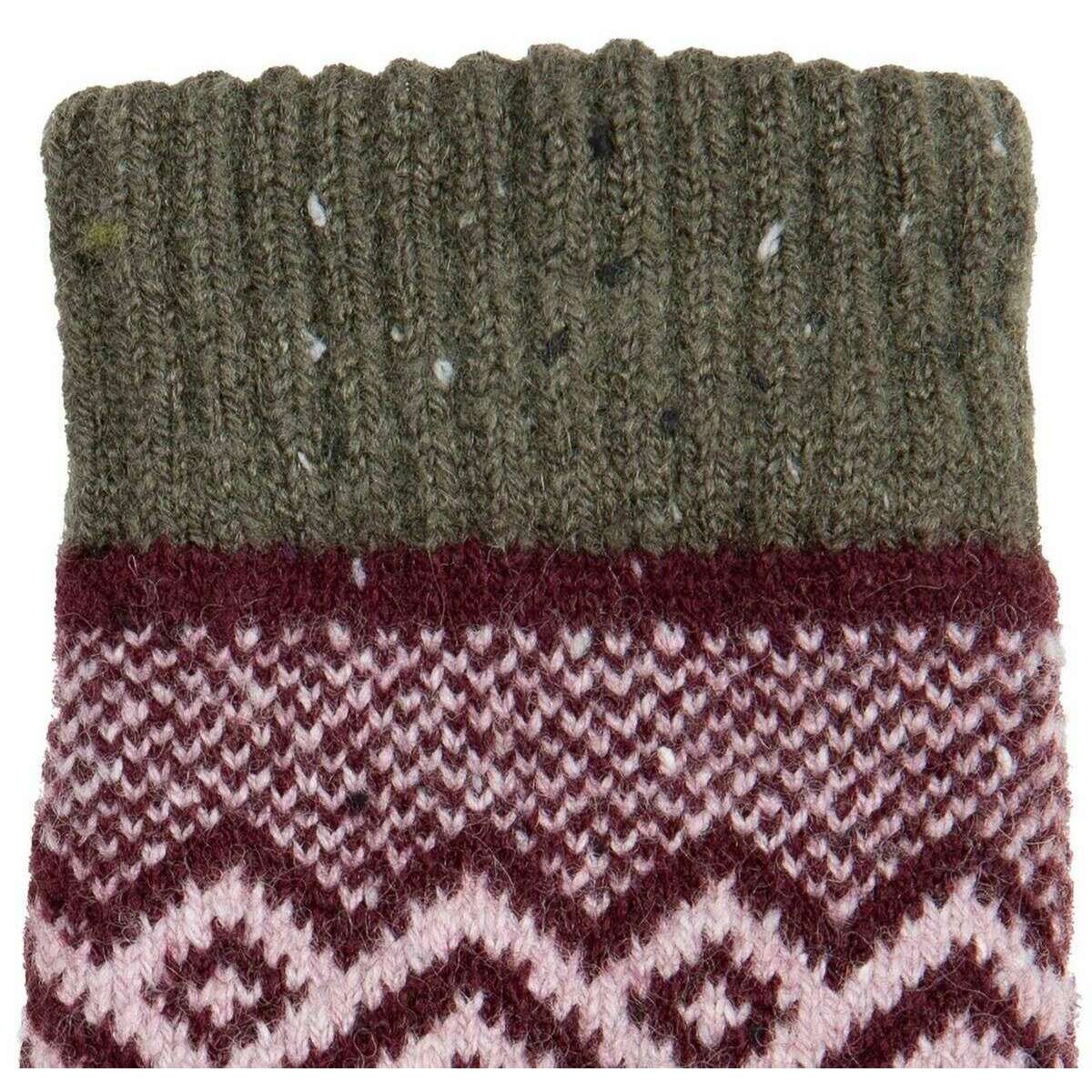Dents Geometric Knitted Gloves - Lilac - Image 3