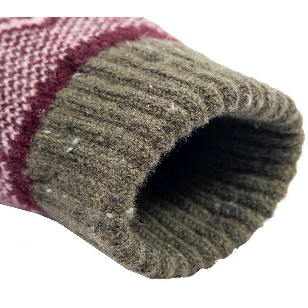 Dents Geometric Knitted Gloves - Lilac - Image 5