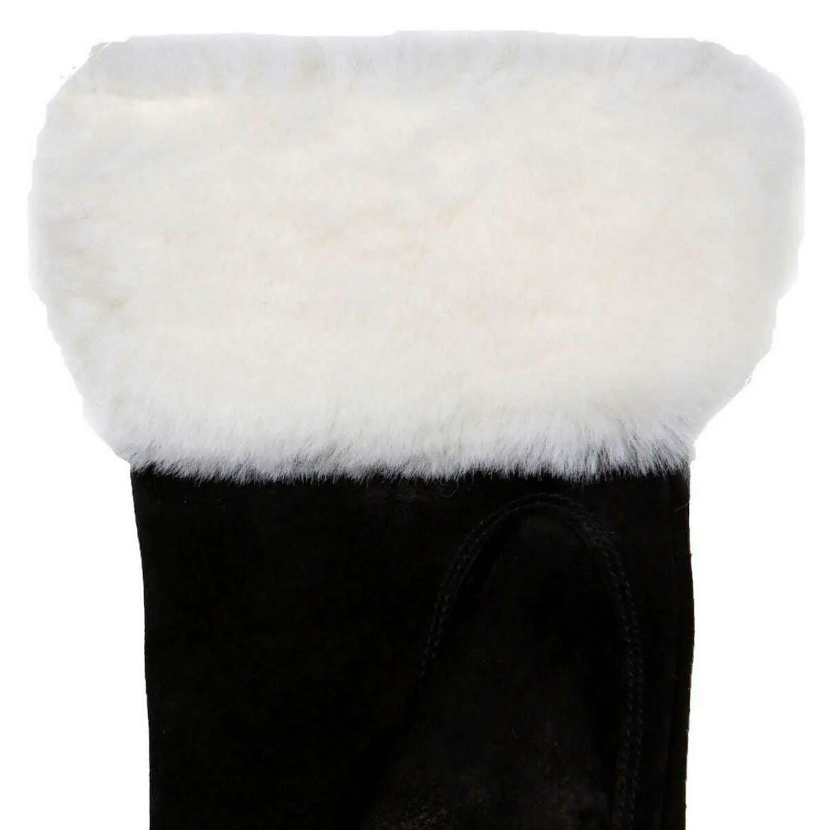 Dents Hallie Water Resistant Touchscreen Suede Gloves - Black - Image 4