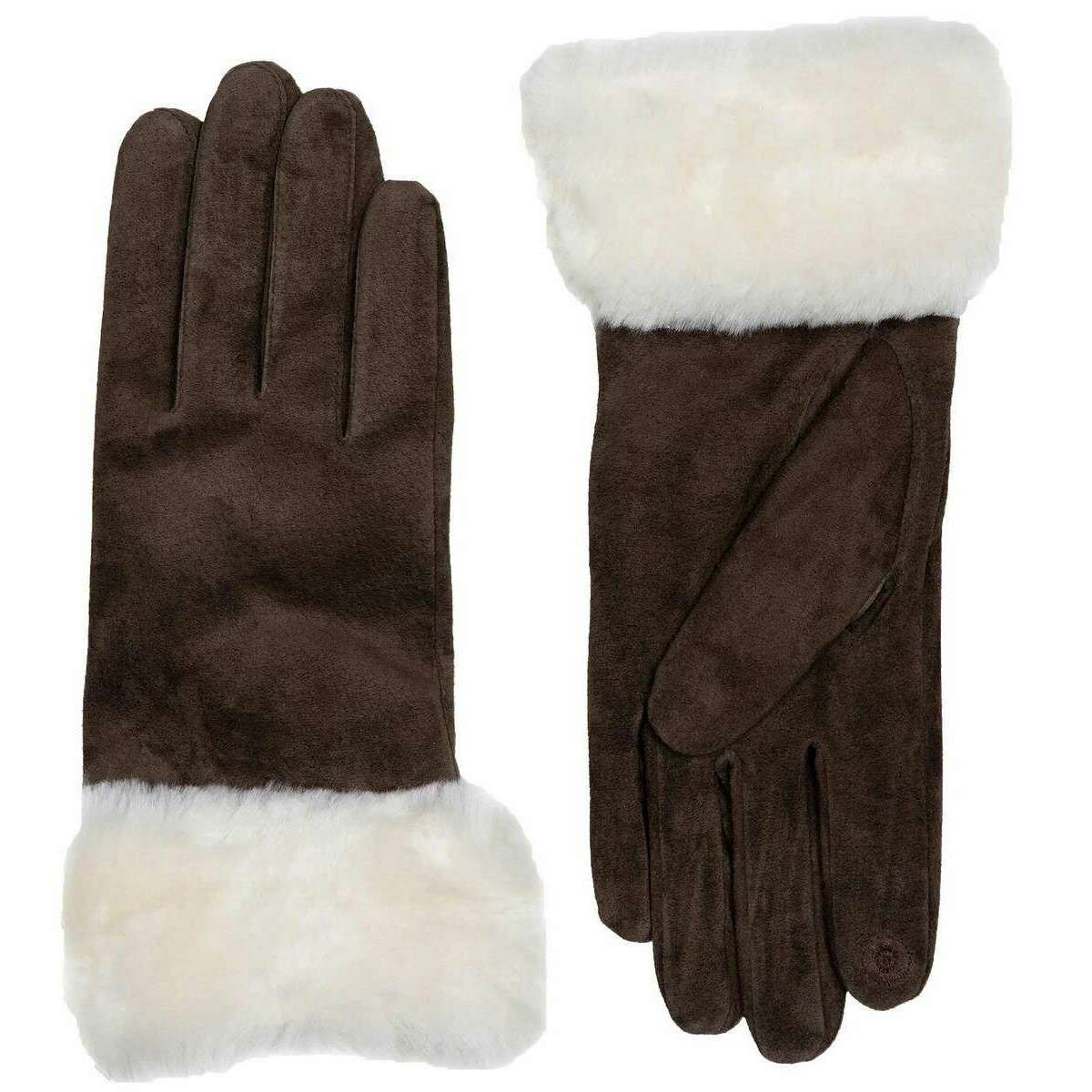 Dents Hallie Water Resistant Touchscreen Suede Gloves - Mocca Brown - Image 2