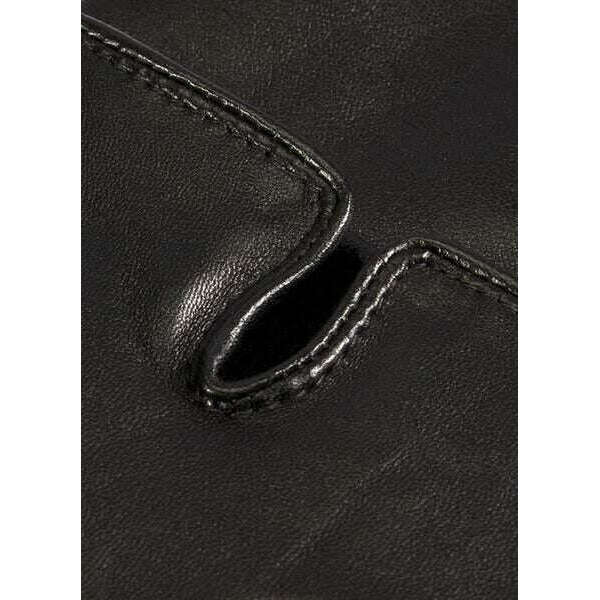 Dents Hastings 3 Point Fleece-Lined Leather Gloves - Black - Image 2