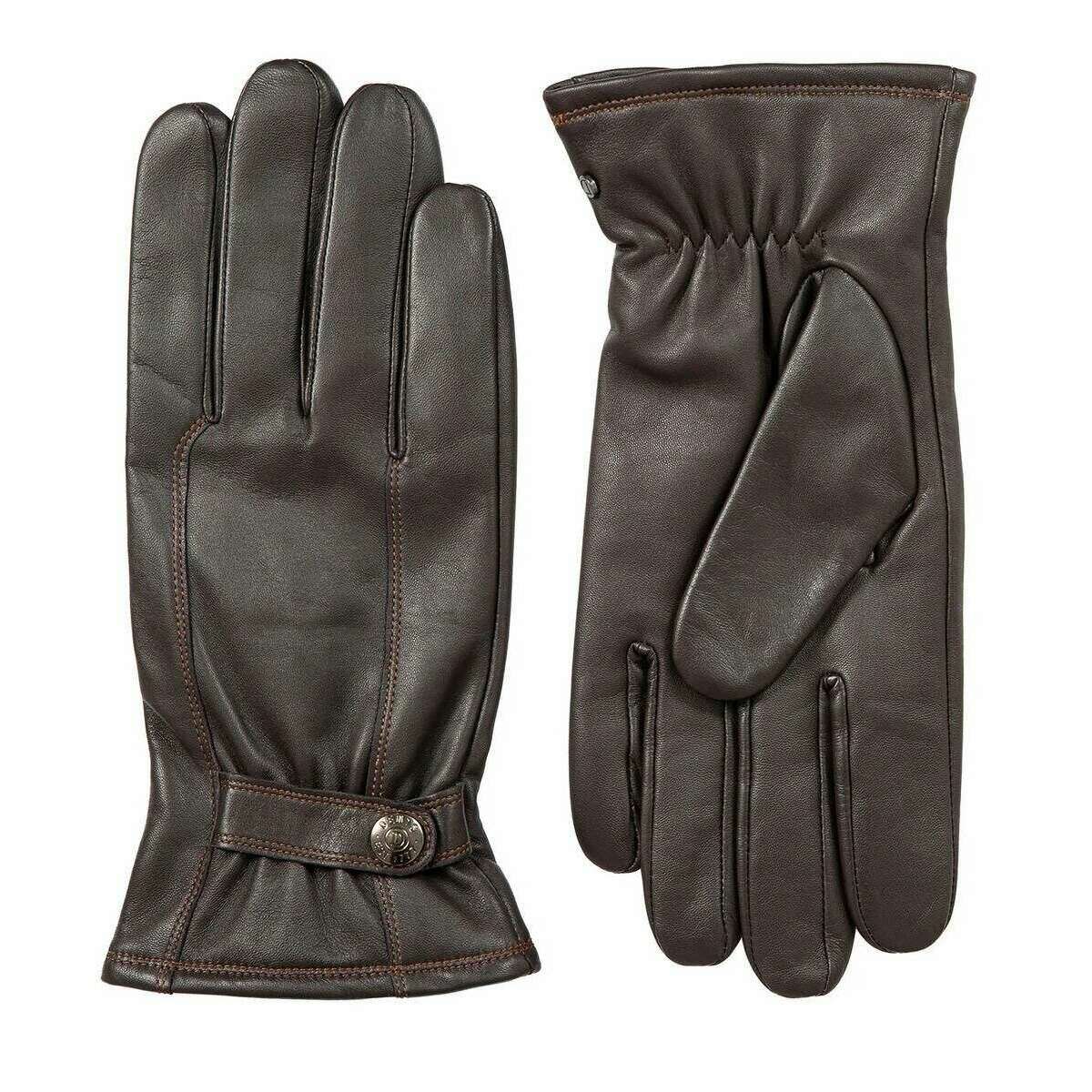 Dents Haworth Touchscreen Leather Gloves - Brown - Image 2