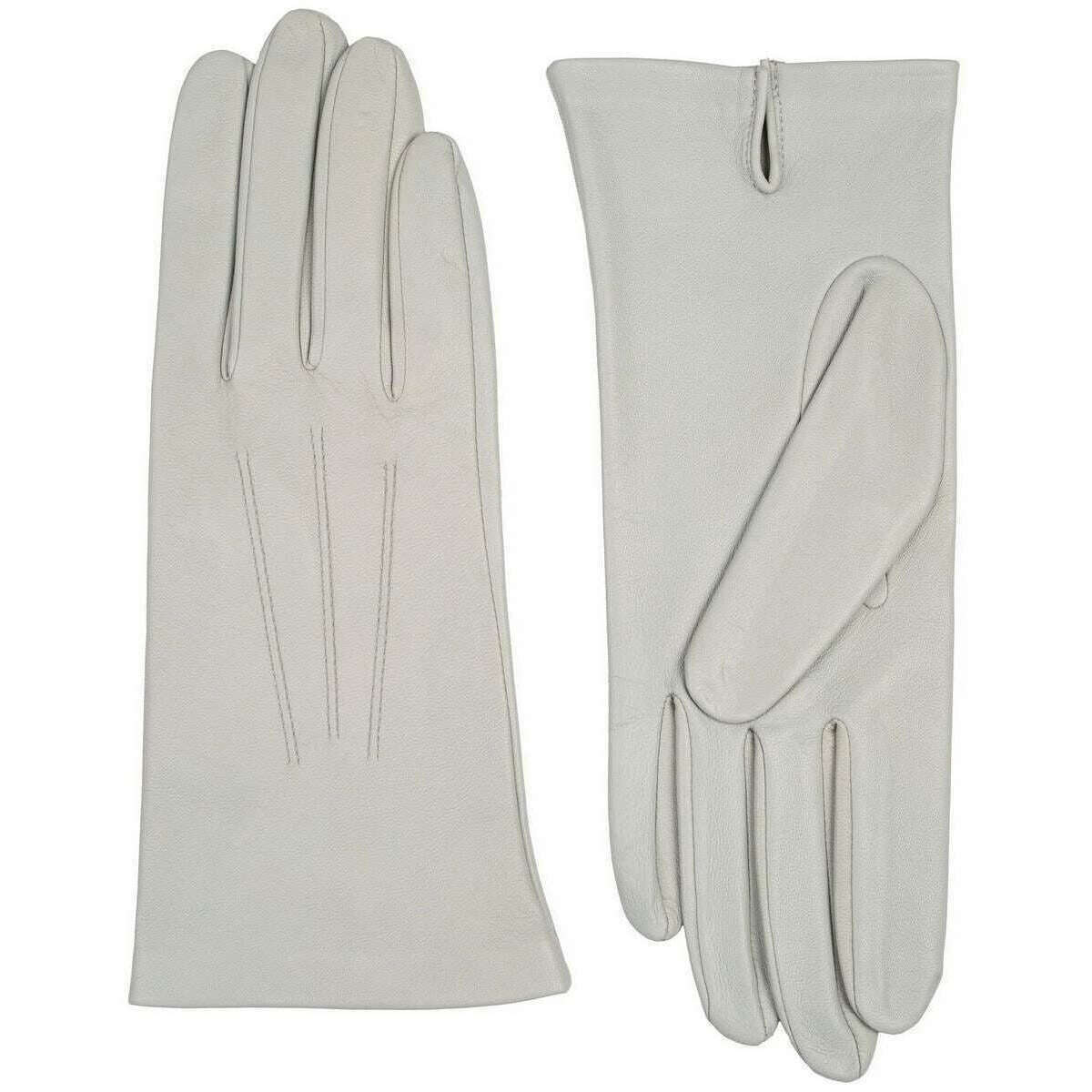 Dents Joanna Three Point Leather Gloves - Silver - Image 2