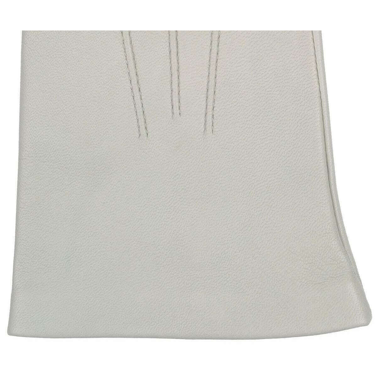Dents Joanna Three Point Leather Gloves - Silver - Image 5