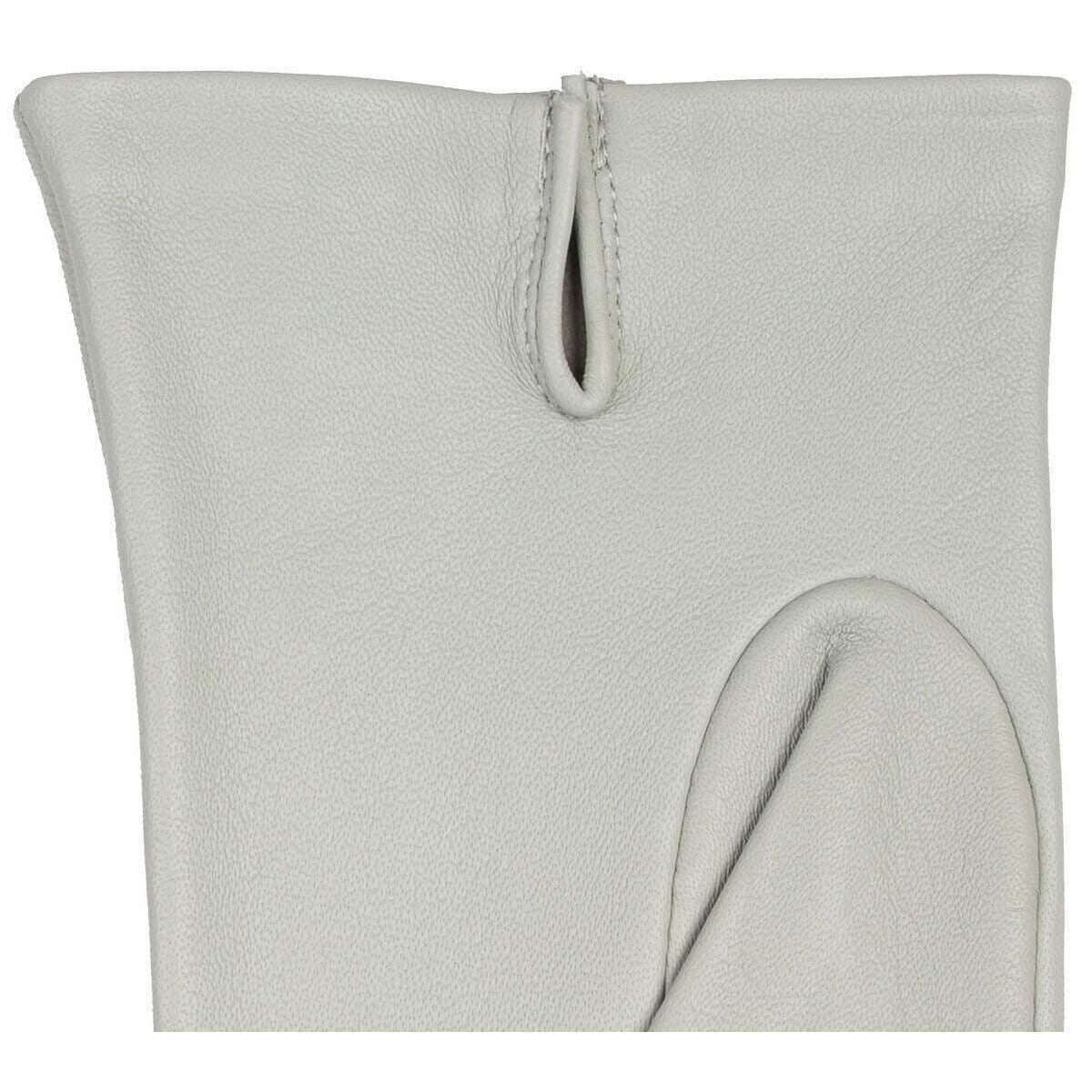 Dents Joanna Three Point Leather Gloves - Silver - Image 6