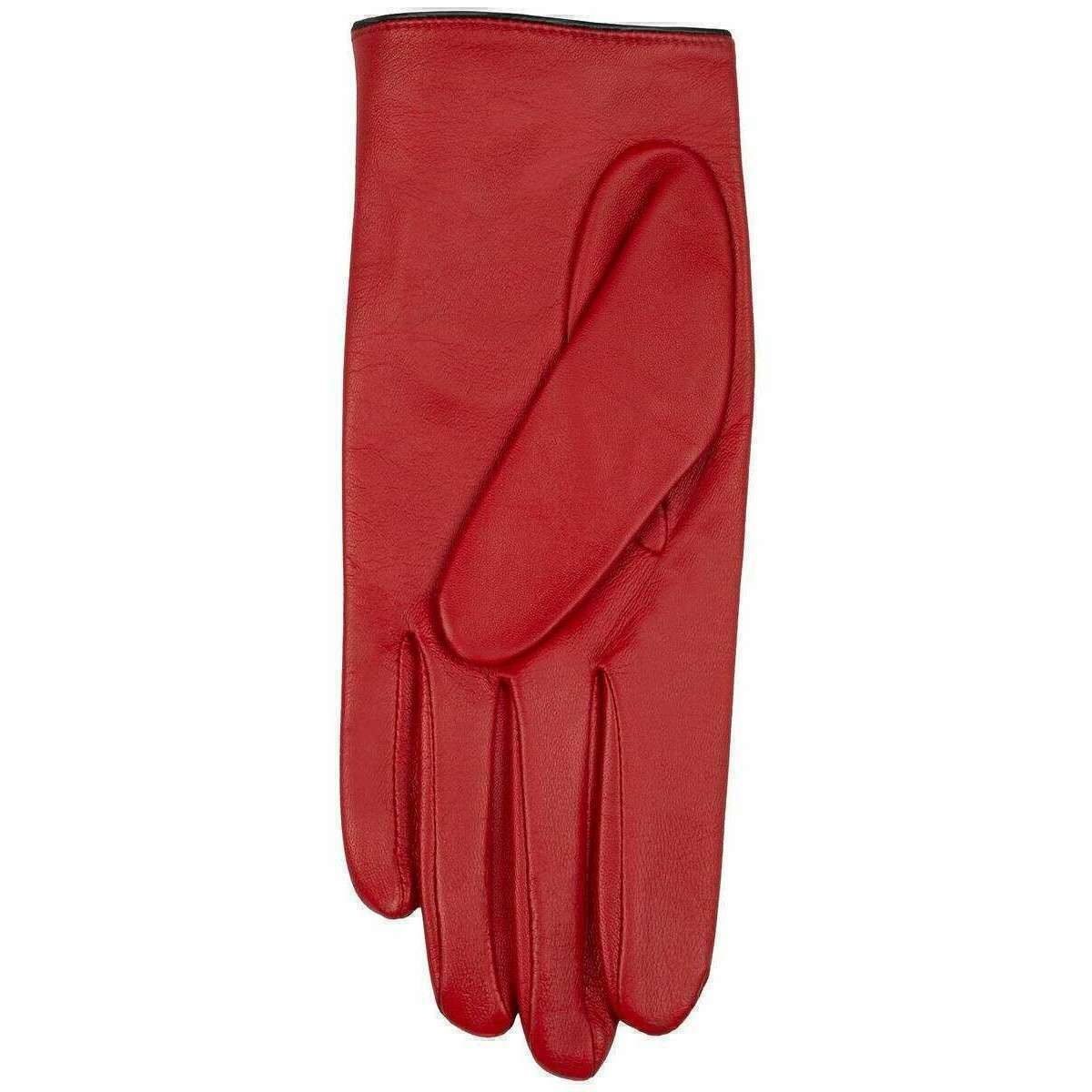 Dents Juliet Heart Cut-Out Driving Gloves - Berry Red - Image 4