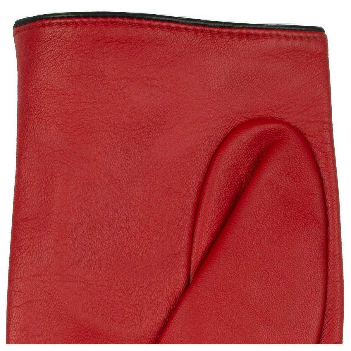 Dents Juliet Heart Cut-Out Driving Gloves - Berry Red - Image 6