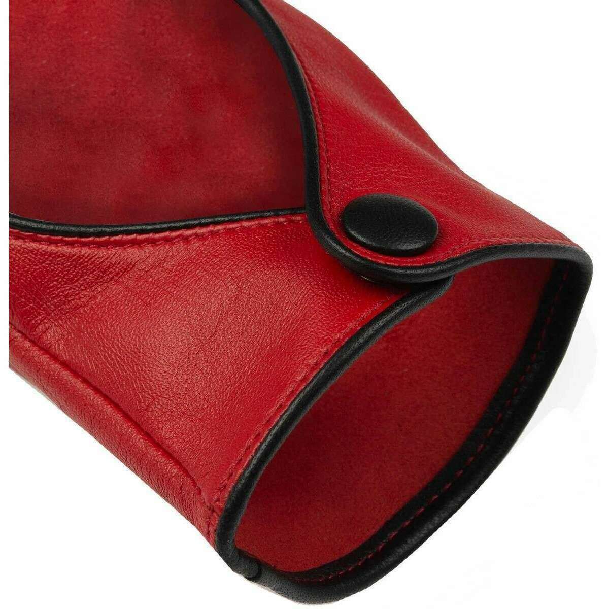 Dents Juliet Heart Cut-Out Driving Gloves - Berry Red - Image 7