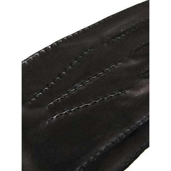 Dents Kingston Nappa Vent Silk Lined Leather Gloves - Black - Image 3