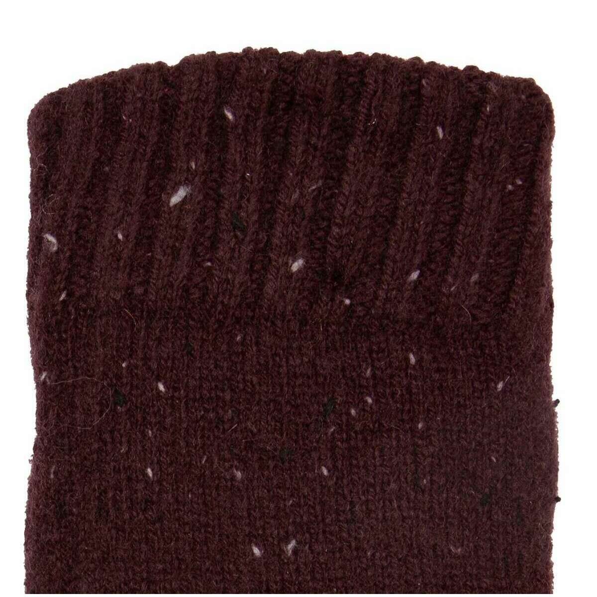 Dents Lace Knit Gloves - Burgundy - Image 6