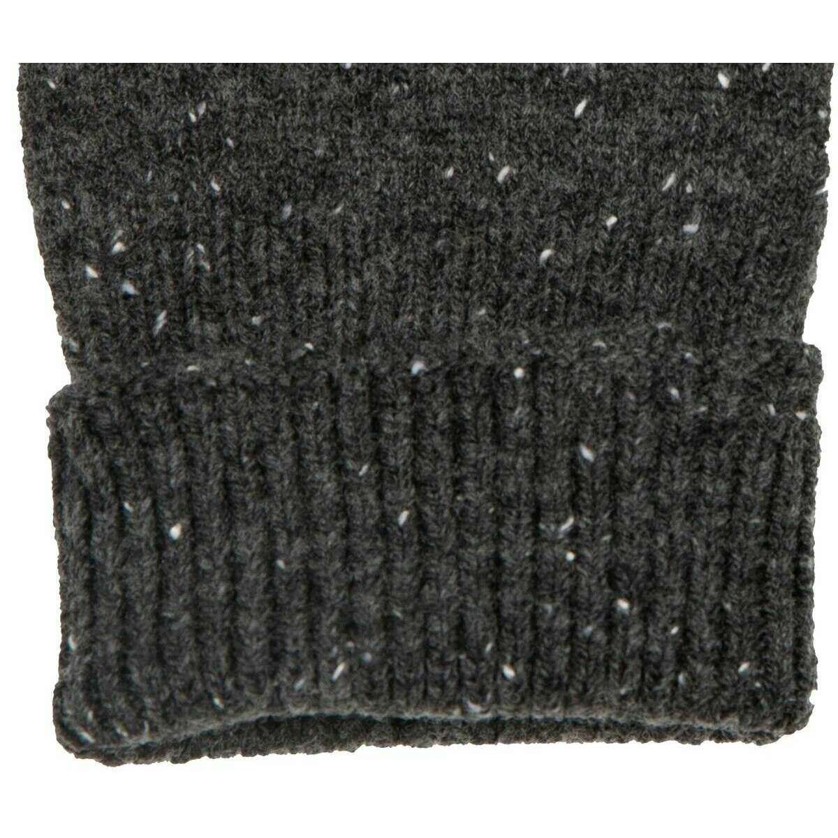 Dents Lymington Fingerless Knitted Gloves - Charcoal Grey - Image 3