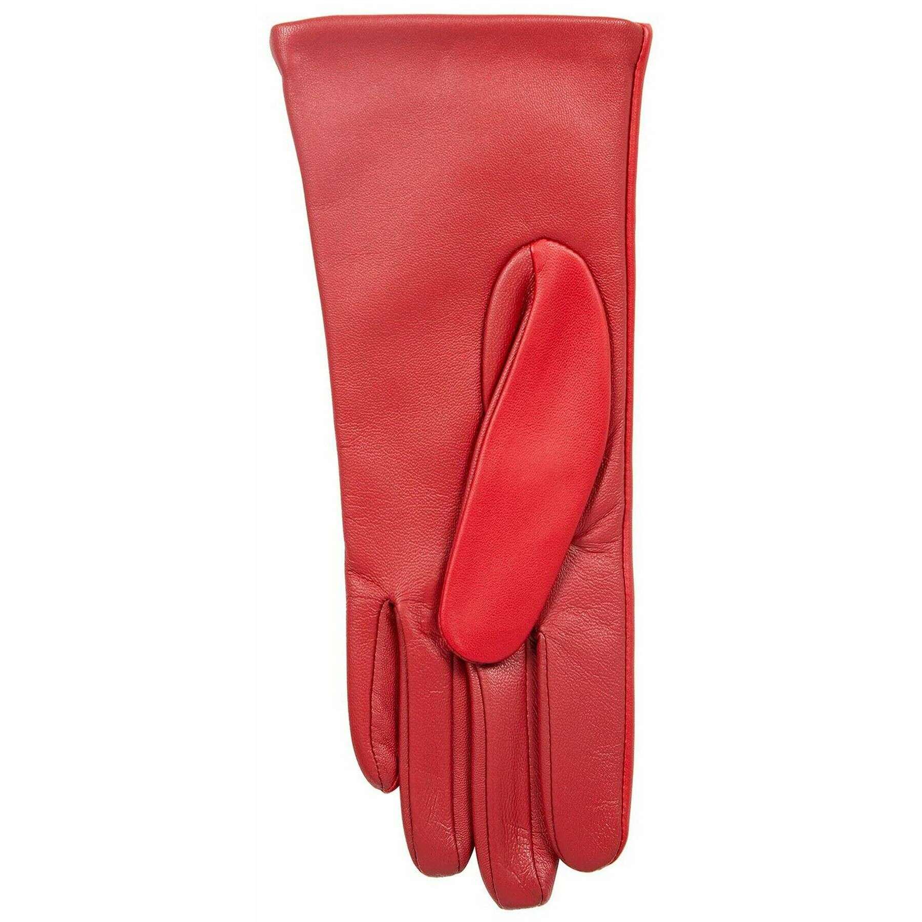 Dents Maisie Cashmere Lined Touchscreen Leather Gloves - Berry Red - Image 4