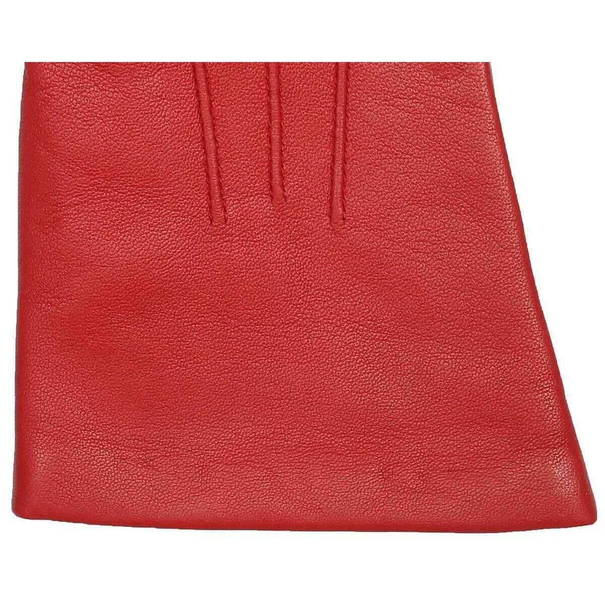 Dents Maisie Cashmere Lined Touchscreen Leather Gloves - Berry Red - Image 5