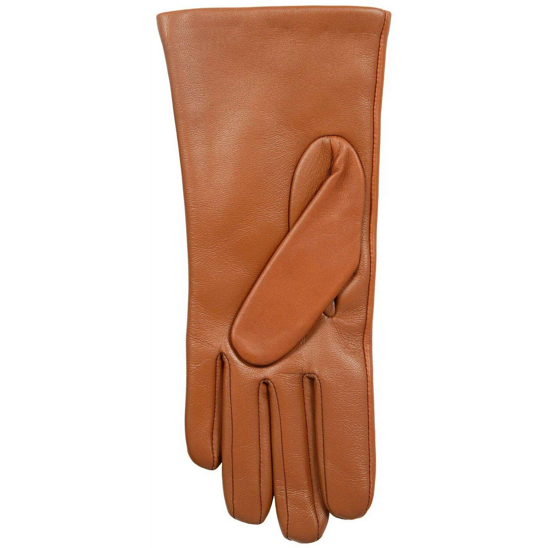Dents Maisie Cashmere Lined Touchscreen Leather Gloves - Cognac Tan - Image 4
