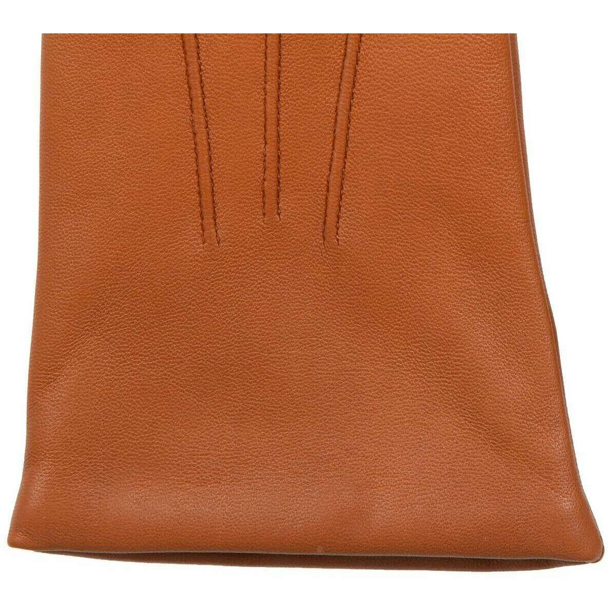 Dents Maisie Cashmere Lined Touchscreen Leather Gloves - Cognac Tan - Image 5