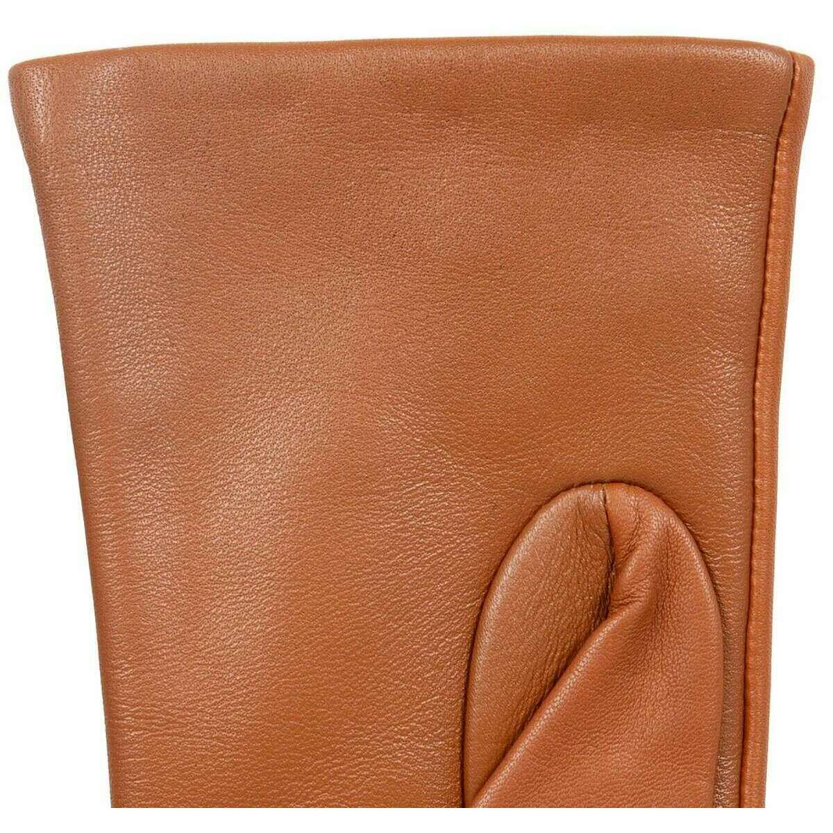 Dents Maisie Cashmere Lined Touchscreen Leather Gloves - Cognac Tan - Image 6