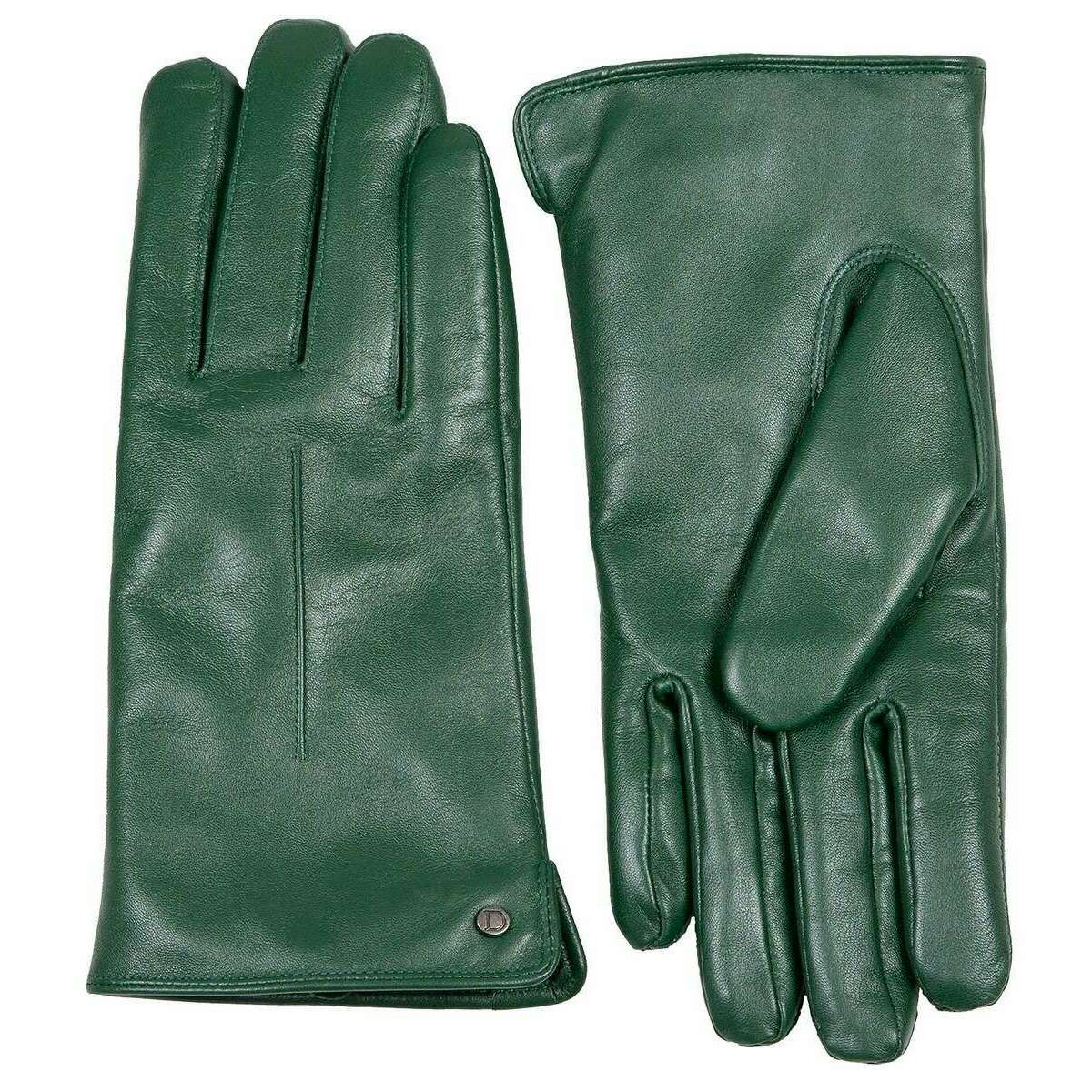 Dents Maria Touch Screen Leather Gloves - Forest Green - Image 2