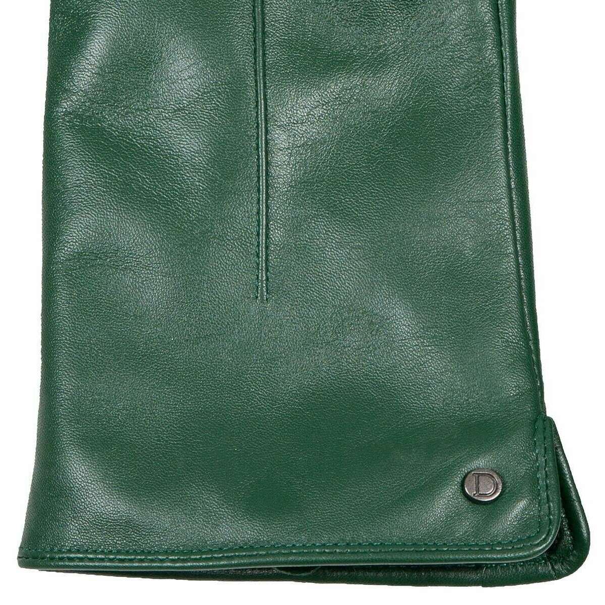 Dents Maria Touch Screen Leather Gloves - Forest Green - Image 3