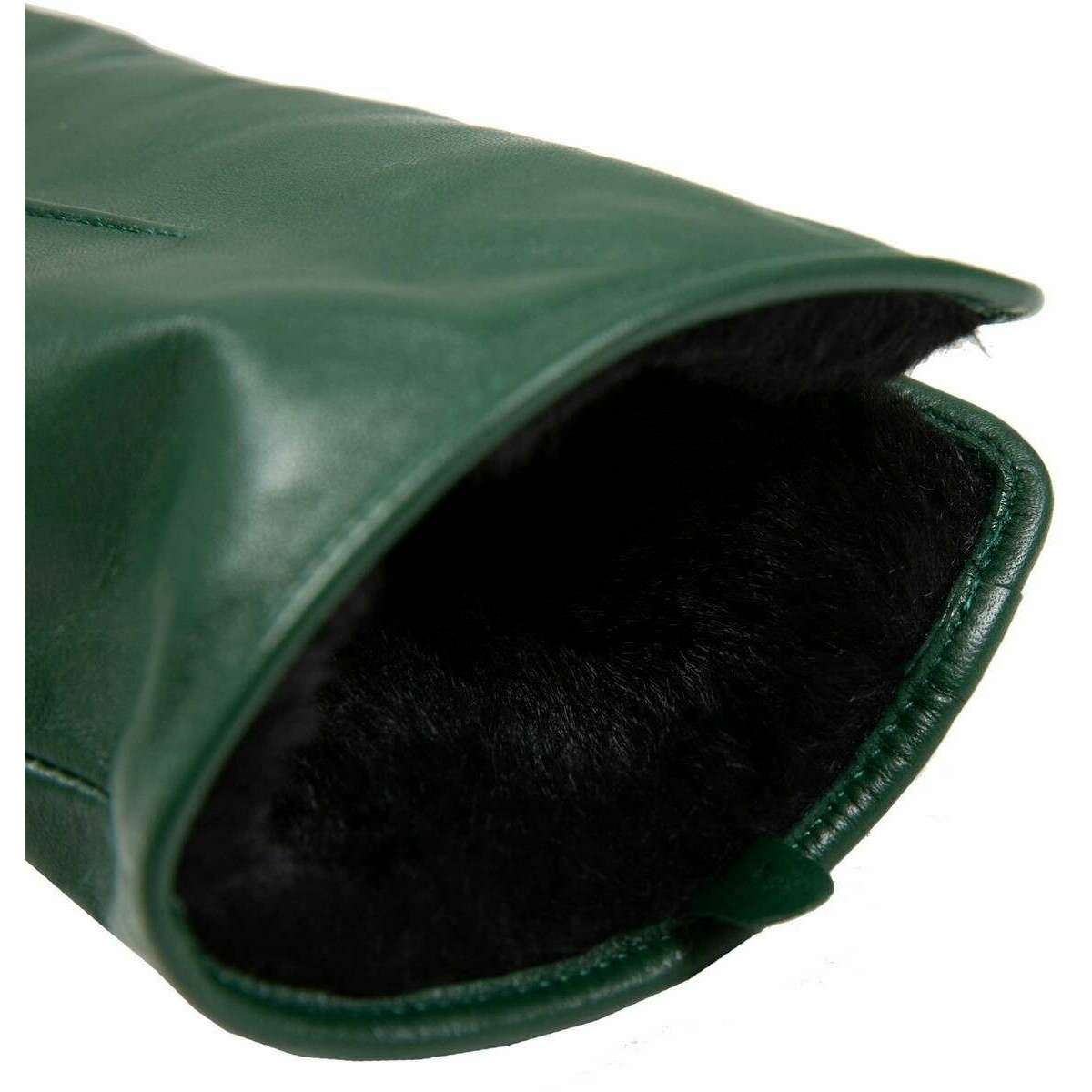 Dents Maria Touch Screen Leather Gloves - Forest Green - Image 5