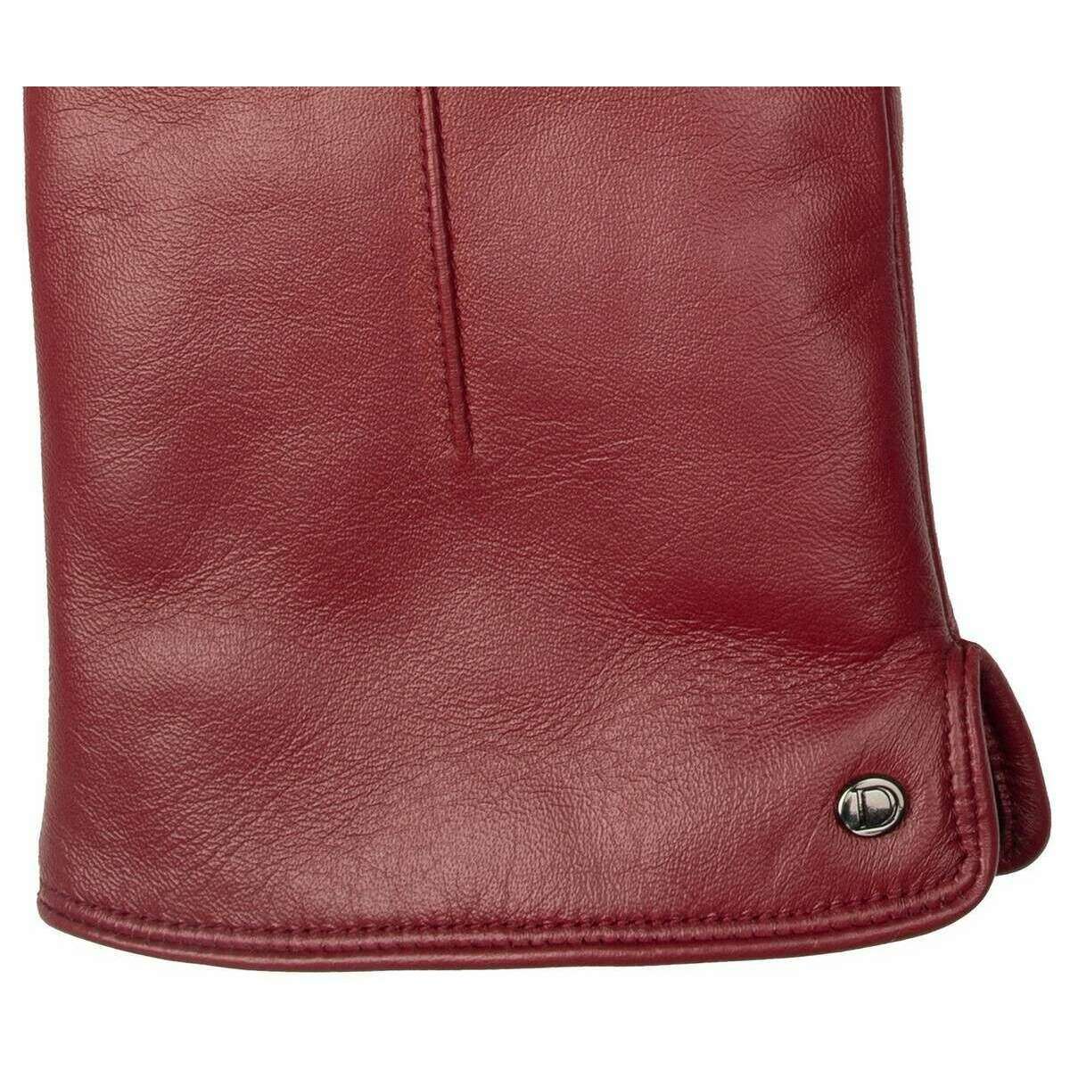 Dents Maria Touchscreen Leather Gloves - Claret Burgundy - Image 5