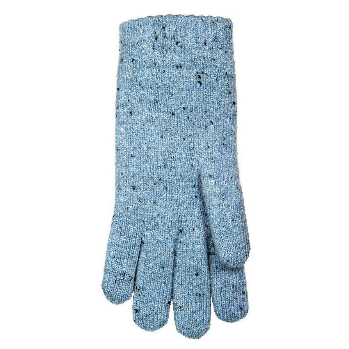 Dents Marl Yarn Cable Knit Gloves - Cornflower Blue - Image 4