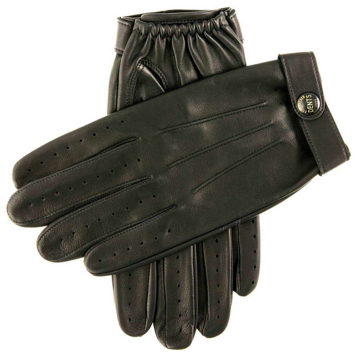 Dents Mendes Heritage Driving Gloves - Black