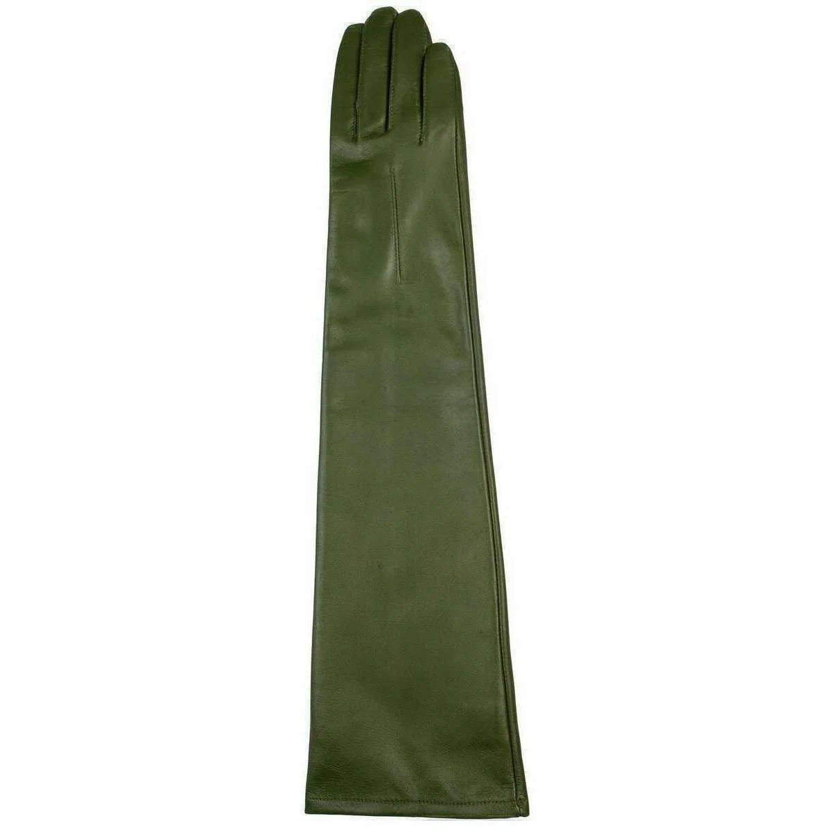 Dents Mia Single Point Long Above Elbow Leather Gloves - Forest Green - Image 3