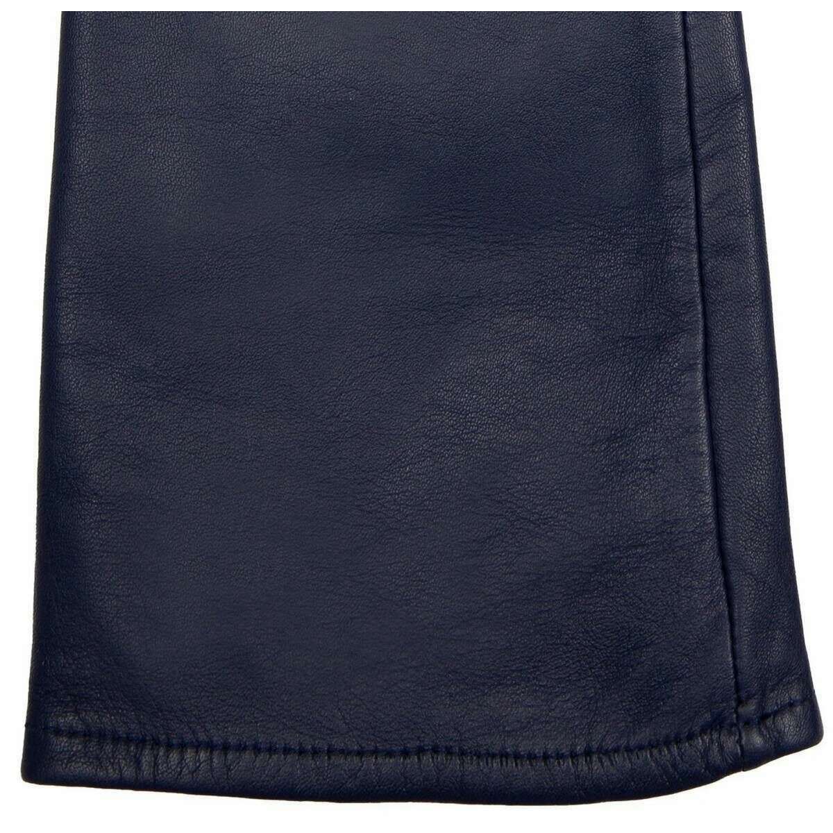 Dents Mia Single Point Long Leather Gloves - Navy - Image 3