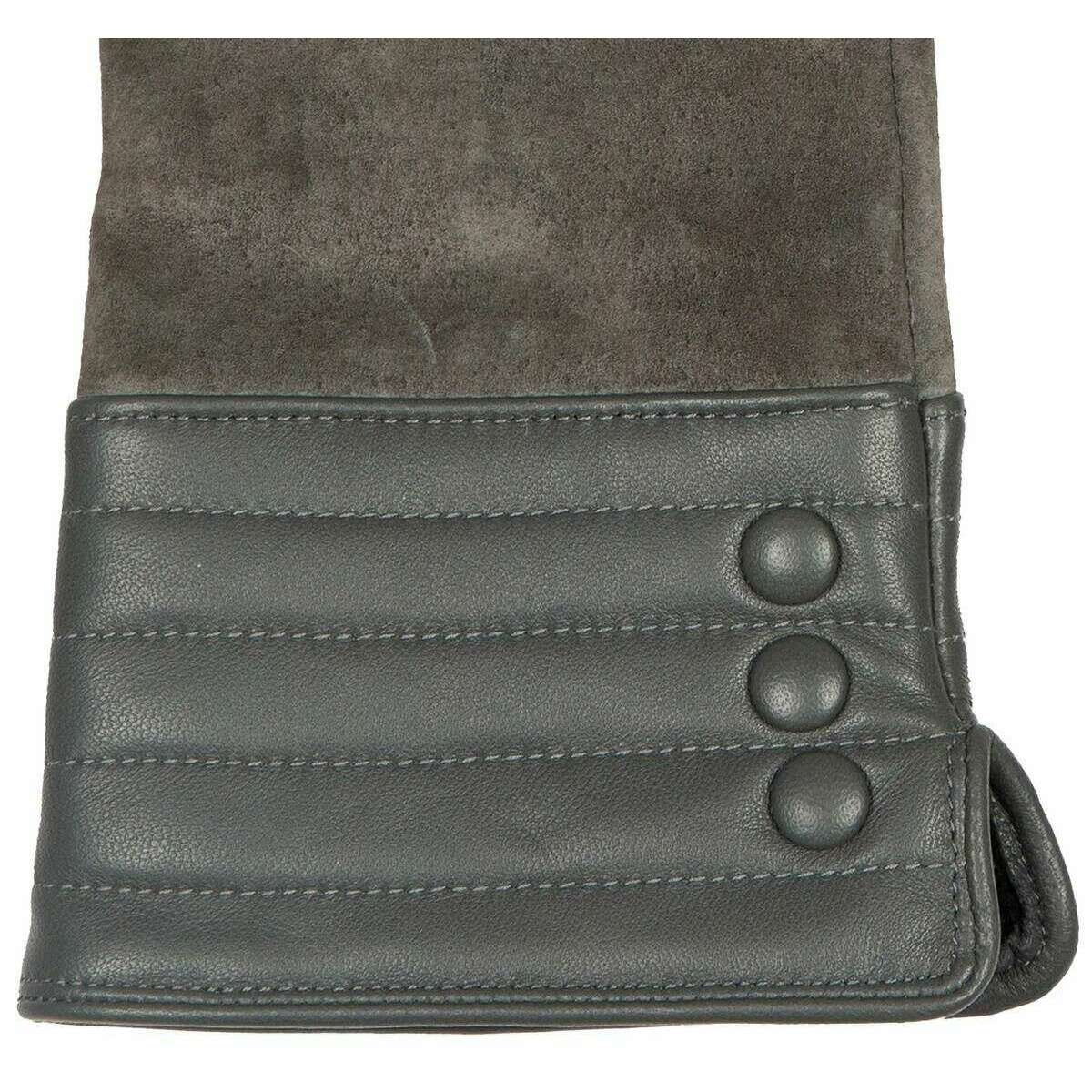 Dents Olivette Touchscreen Water Resistant Suede Gloves - Charcoal Grey - Image 3
