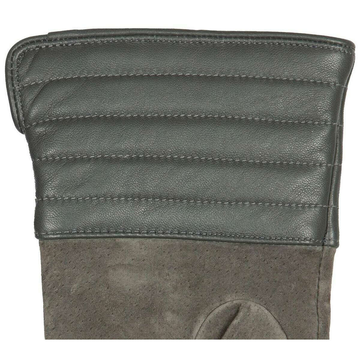 Dents Olivette Touchscreen Water Resistant Suede Gloves - Charcoal Grey - Image 4
