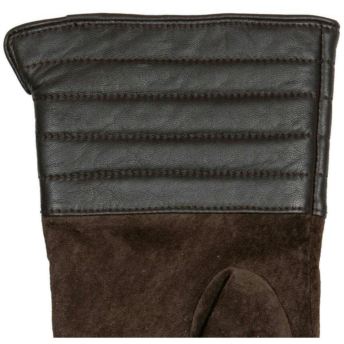 Dents Olivette Touchscreen Water Resistant Suede Gloves - Mocca Brown - Image 4