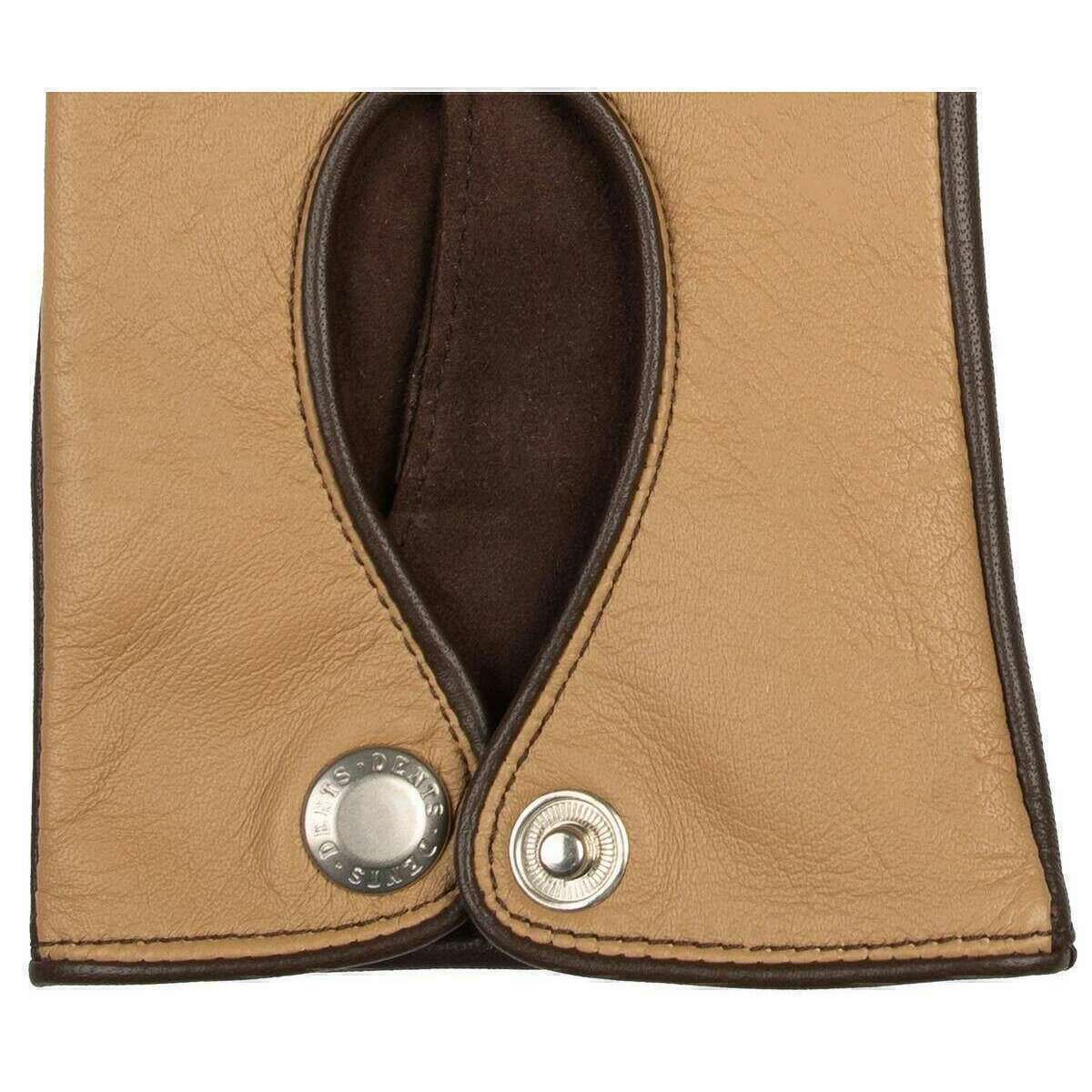 Dents Oulton Touchscreen Leather Driving Gloves - Toffee Beige/Mocha Brown - Image 5