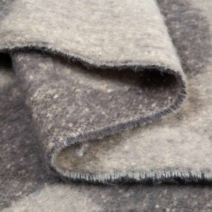 Dents Reversible Spotty Blanket Tassel Scarf - Dove/Slate Grey - Image 4