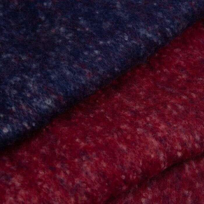 Dents Reversible Two-Tone Tassel Blanket Scarf - Claret Navy - Image 5