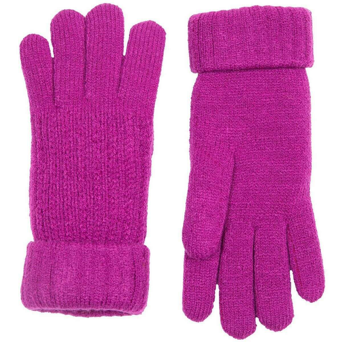 Dents Ribbed Knit Gloves - Orchid Purple - Image 2