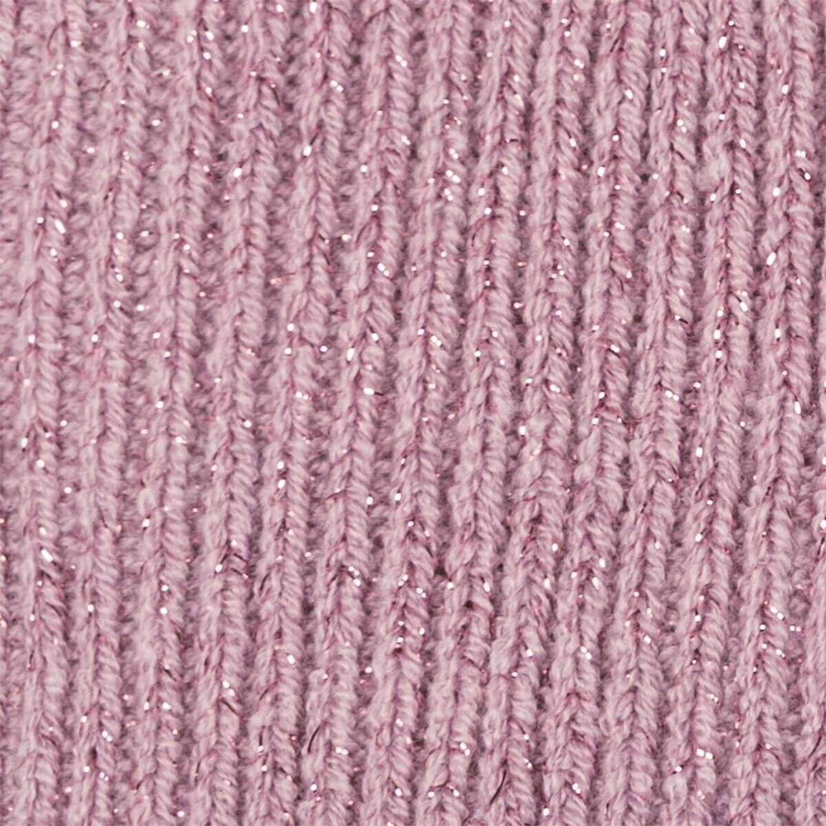 Dents Ribbed Knit Metallic Yarn Gloves - Lilac Purple - Image 7