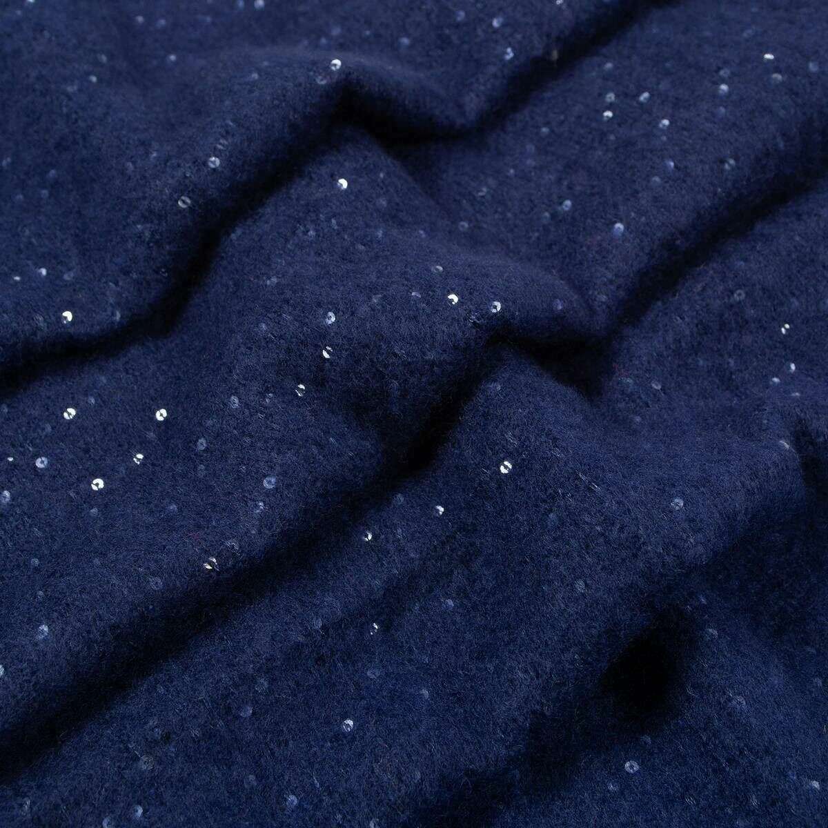 Dents Sequin Scarf - Navy - Image 3
