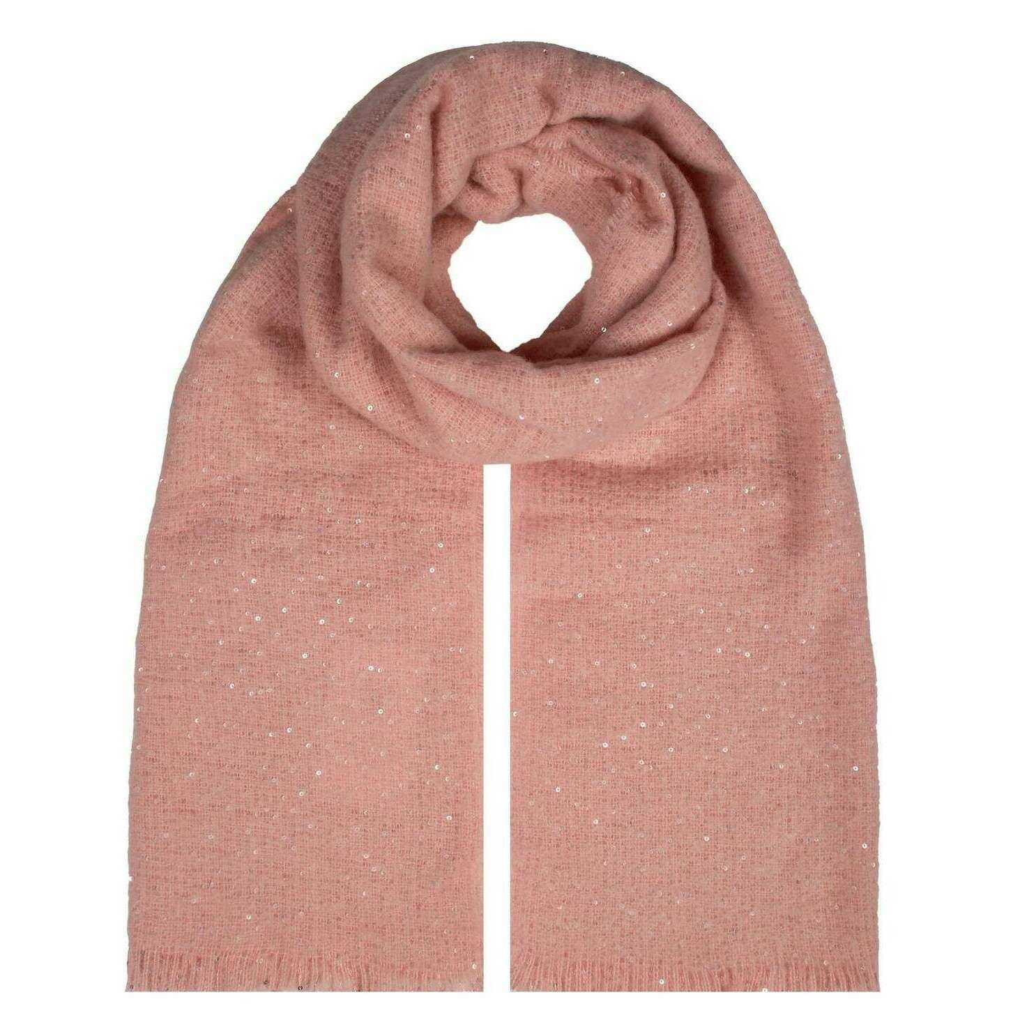 Dents Sequin Scarf - Pale Pink