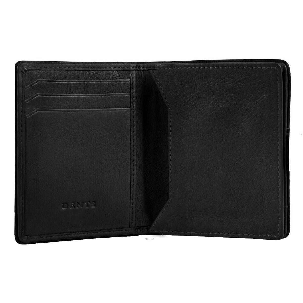 Dents Severn Leather RFID Blocking Business Card Holder - Dark Tan/Black - Image 3