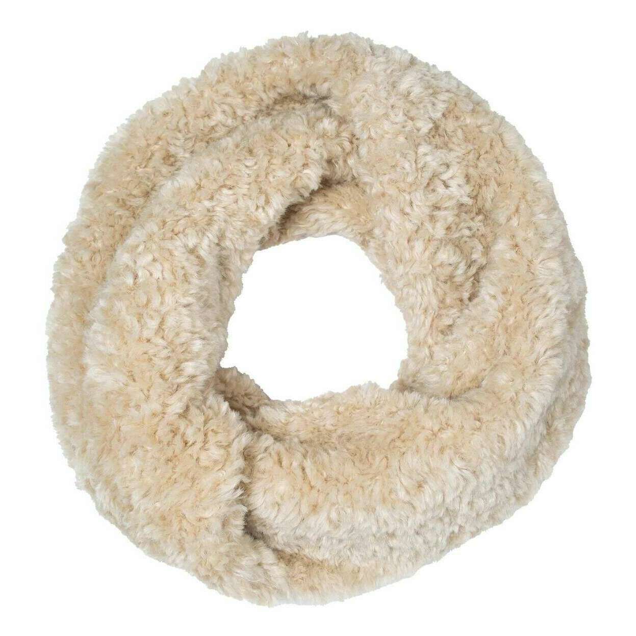 Dents Teddy Fleece Snood - Natural Beige